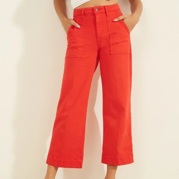 GUESS Women's Cropped Straight-Leg Jeans - Picture 4 of 15